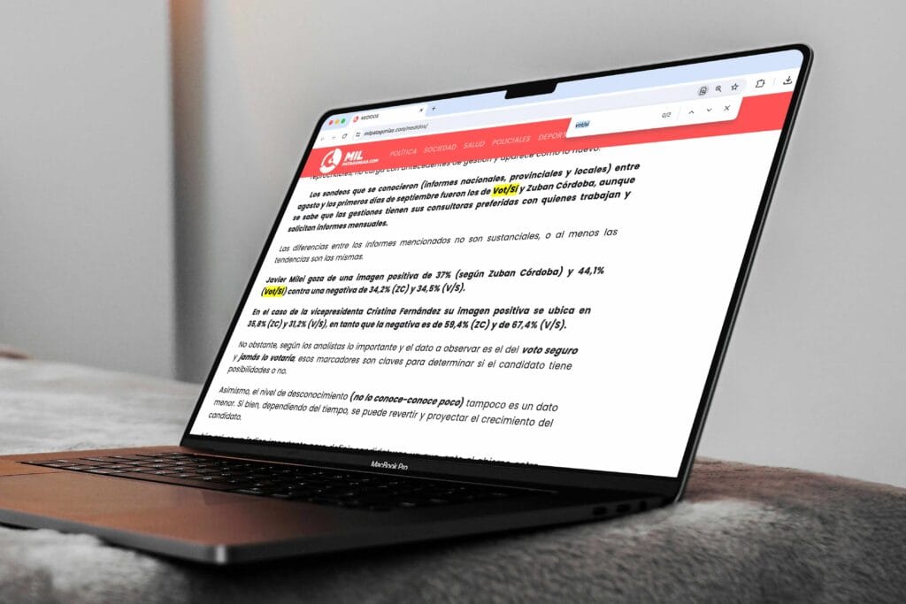 Mockup de la nota de Mil Patagonias