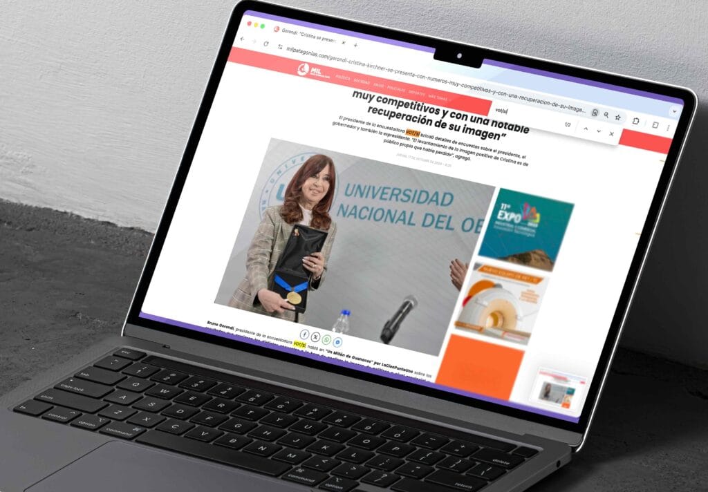 Mockup de la nota de Mil Patagonias