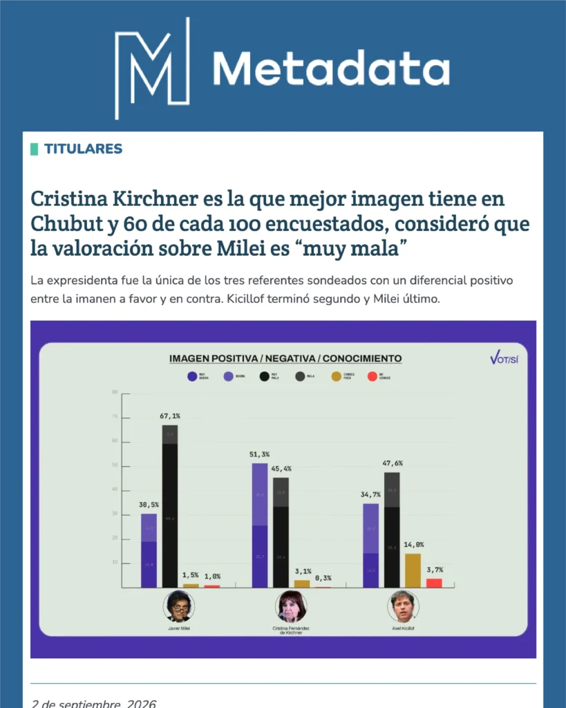 Mockup de la nota de Metadata